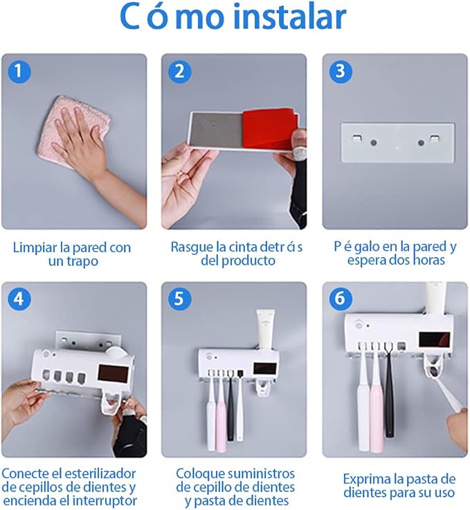 Limpiador de cepillos UV